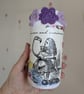 Alice in Wonderland decoupaged glass ornament - Image 2