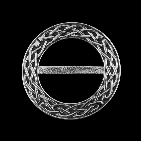 Celtic Knot Pewter Scarf Ring