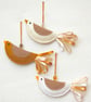 Christmas Decorations - Trio of Gold Doves