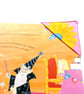 Colourful Daisy print, 6 book marks, Set E, Floral Fabric Bookmarks - Image 4