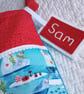Mermaid Christmas Stocking - large, can be personalised - Image 2