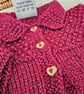 SALE Designer Hand Knitted  Baby Jacket & Matching Booties Set Size 0-3 months  - Image 2