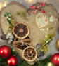 Rustic Christmas Wall Hanging with Dried Orange, Cinnamon & Pinecones. - Image 2