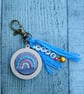 Rainbow Keyring or Bag Charm