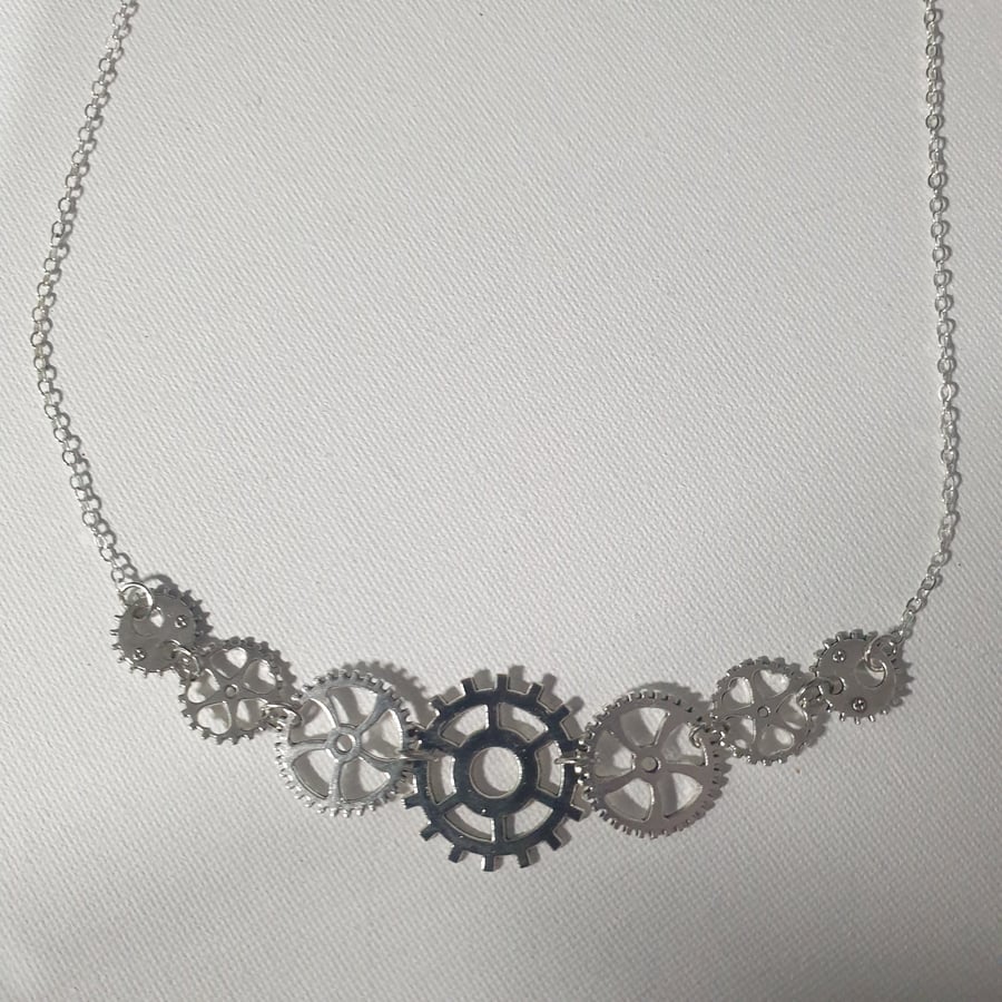 Steampunk Gears Necklace