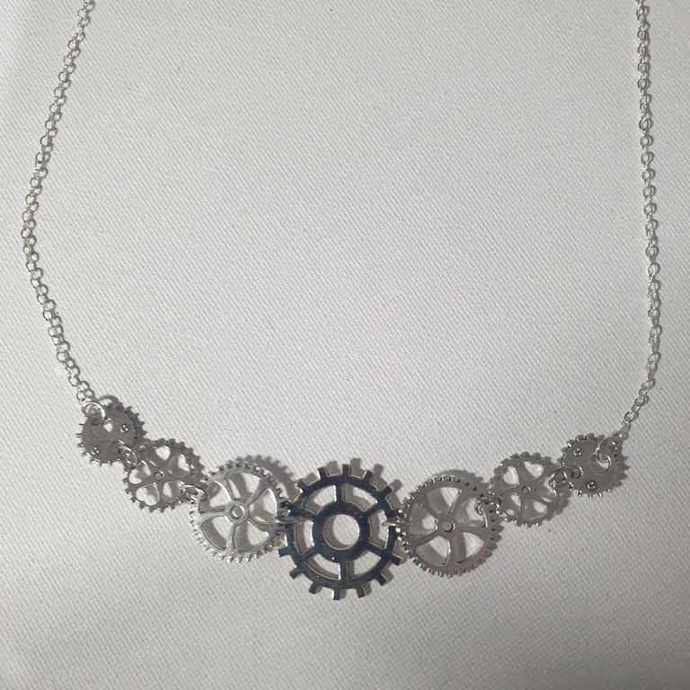 Steampunk Gears Necklace