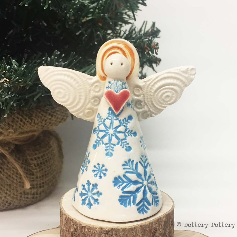Ceramic Angel Christmas decoration Christmas tree angel ornament pottery angel