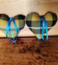 Hanging Heart decoration in wool Cornish Tartan - Image 6