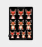 Funny Vinyl Sticker Sheet For Adults - Grumpy Fox