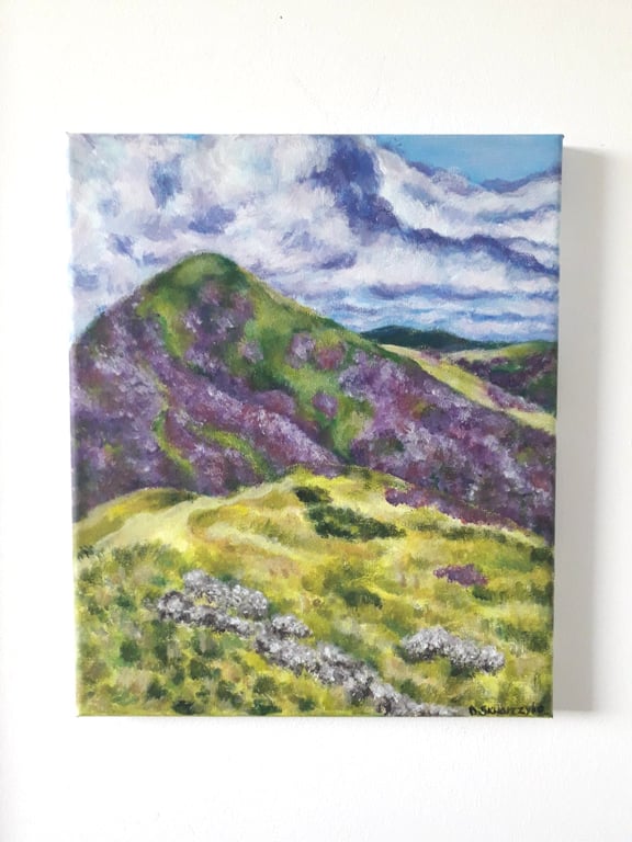 Pentland Hill's in Summer original painting on canvass.  