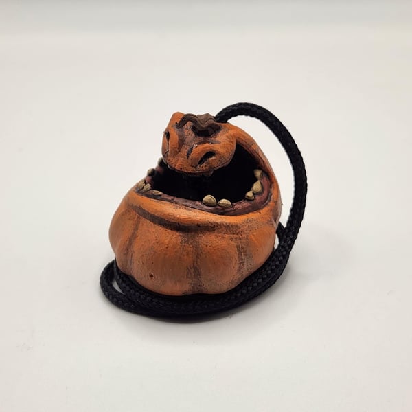 3D Printed Hand-Painted Pumpkin Rear View Mirror Charm Car Interior Decoration