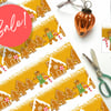 Gingerbread Man Christmas Gift Wrap - SALE!!! Eco Friendly, Compostable Paper