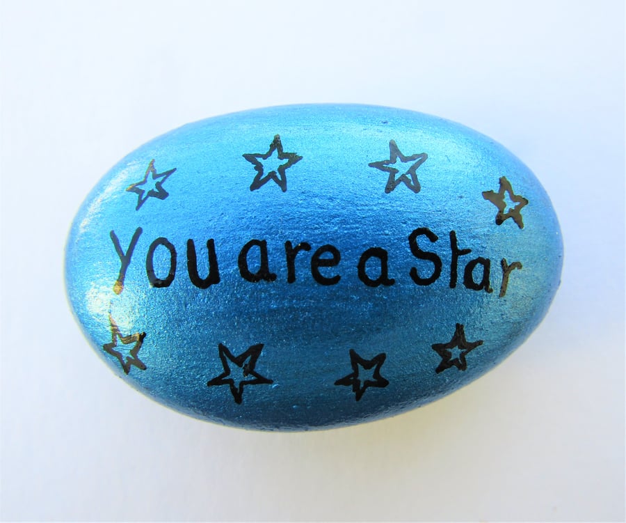 You are a Star, Painted Stone Magnet, Well Done Kids Gift, Exam Pass, Christmas