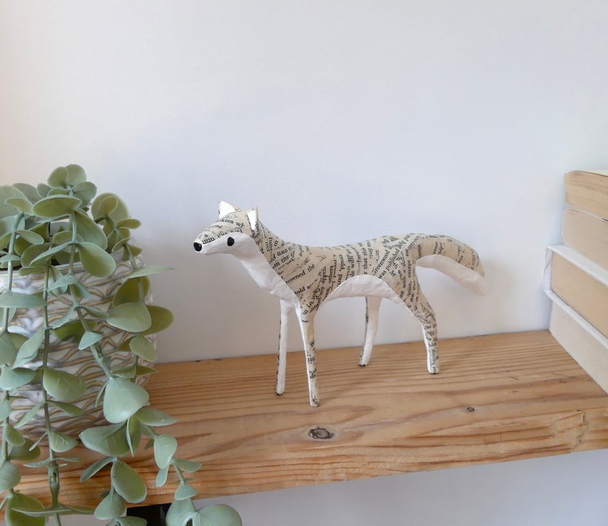 Little Paper Wolf - Made To Order nature inspired whimsical magical bookshelf