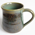 Mug Brown Glazed  - Hand Thrown Stoneware Ceramic Mug 