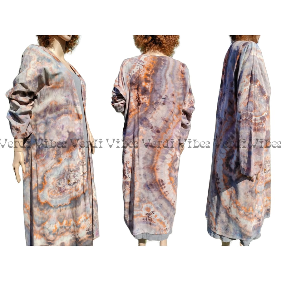 Tie dye duster coat. Stylish & elegant for all ages So versatile and packs small