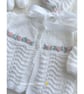 Hand knitted baby jacket, bootees and bonnet - Image 2