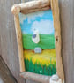 Pebble Seagull Driftwood Wall Art - Handmade Coastal Bird Art - One-of-a-Kind - Image 8