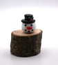 small glass snowman keepsake figure