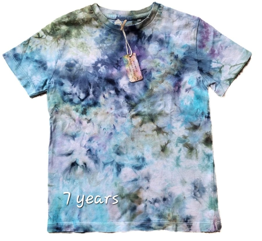 Marbled effect iced dyed TShirt, 7 years