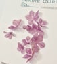 Metallic Silk Organza Violet Gold Apple Blossom Flowers - Image 2