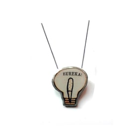 Wonderfully Whimsical Eureka! Bulb Resin Necklace by EllyMental 