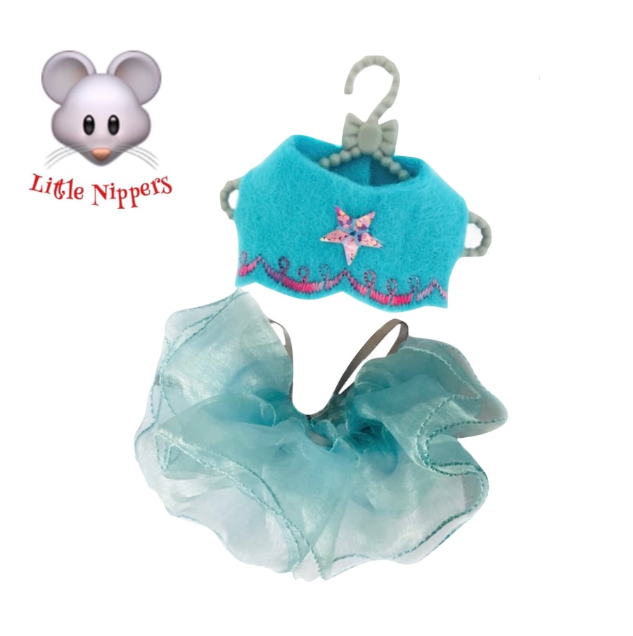 Little Nippers’ Turquoise Organza Skirt and matching Top