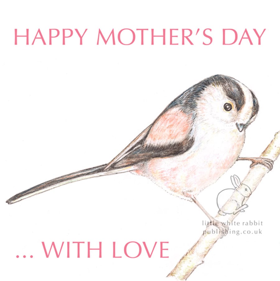 Long-tailed Tit - Mother's Day Card