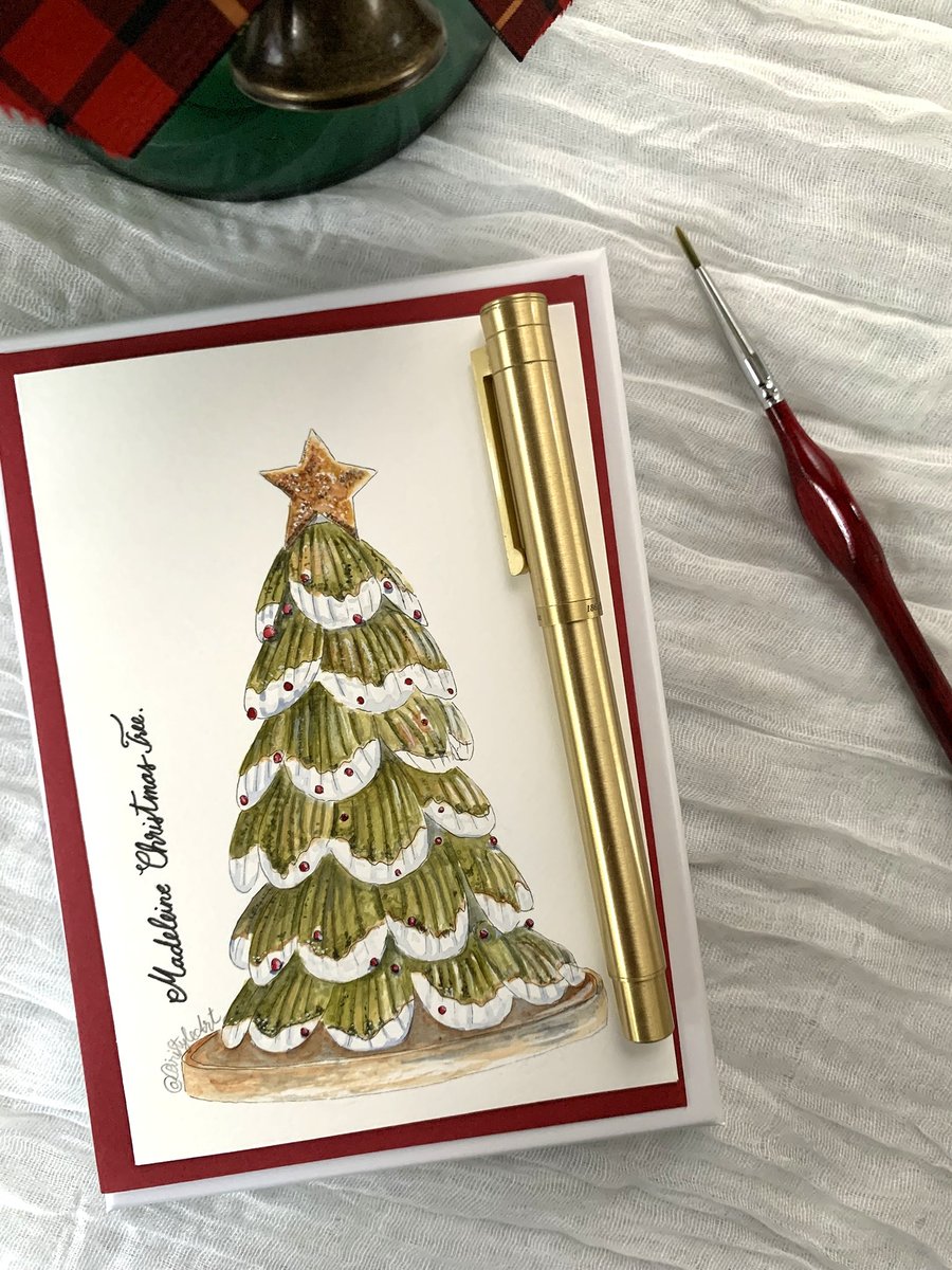 Madeleine Christmas Tree – Handmade Christmas Card