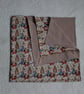 Handmade Baby Cotton Blanket 94cm square Can be used as shawl or swaddle