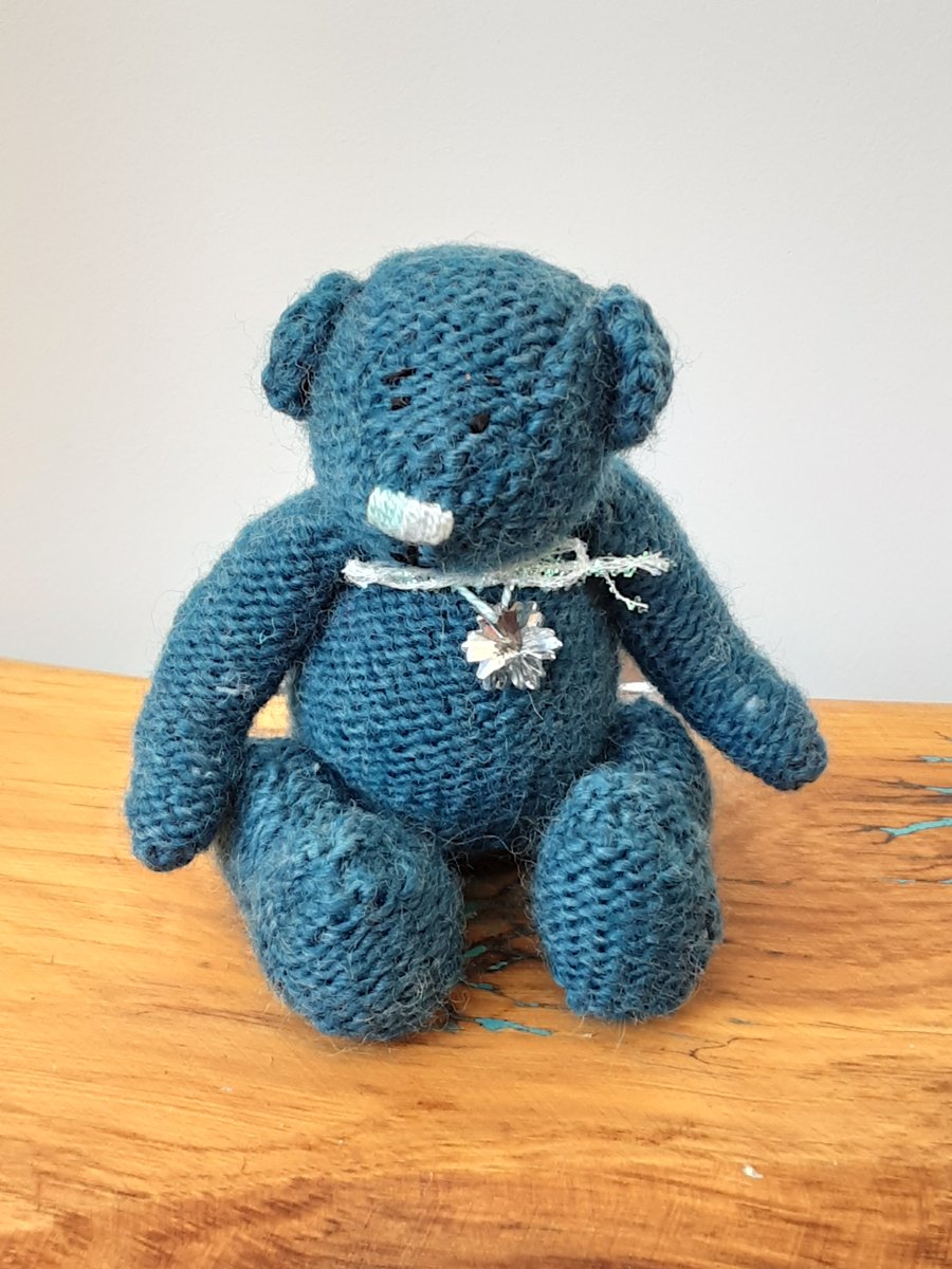 Hand knitted collectors Teddy Bear