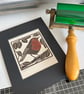 Lino Print - "Robin" - Image 2