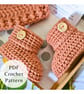 Button Baby Booties Crochet Pattern PDF – 3 Sizes  - Image 6