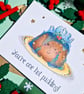 Funny Christmas pudding card, Wife Christmas card, Husband Christmas card - Image 3