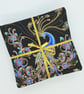 Golden Peacock fabric coasters 108HF - Image 1