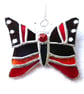 Red Admiral Butterfly Suncatcher Stained Glass Handmade  - Image 2