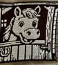 Crocheted Horse Blanket – Chocolate Brown & Parchment  - Image 3