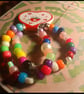 Rainbow candy bracelets duo set