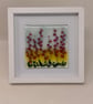 Framed Fused Glass Wildflowers