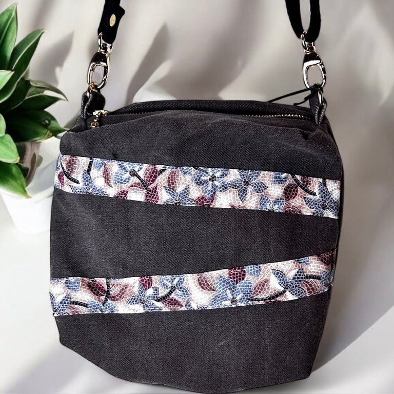 Small upcycled handmade bag 