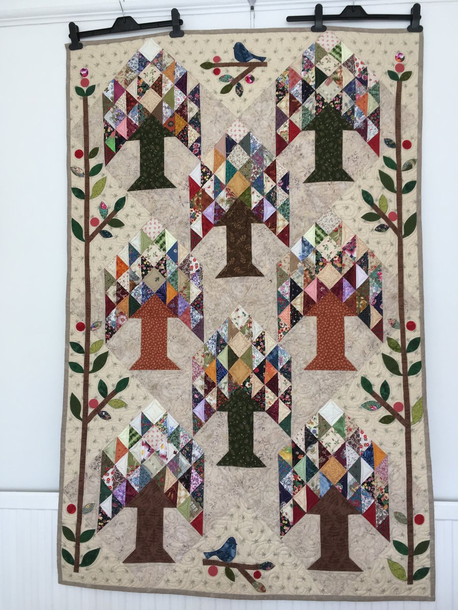 'Tree of Life' Patchwork Quilt Wallhanging or Throw
