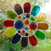 Stained Glass Bead Daisy Suncatcher - Multi Vibrant