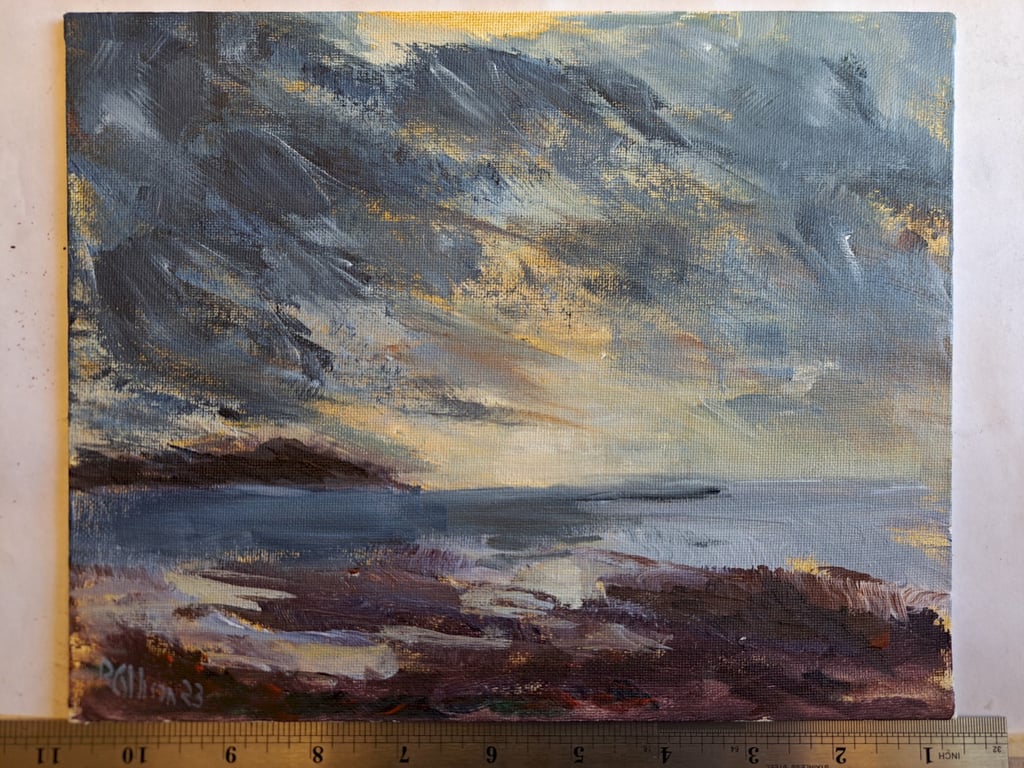 Cloud and Light at Paignton (Original Seascape Painting)