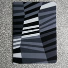 Mid Century Abstract A5 Blank Notebook - Dazzle 'Fold'