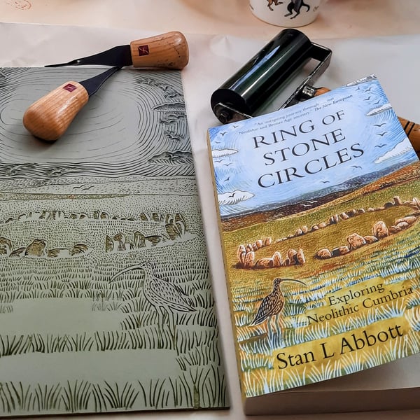 "Ring of Stone Circles" Illustrated book by Denise Burden. Free postcard pack.