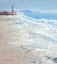 Original beach painting from Bournemouth to the Isle of Wight and the Needles - Image 1