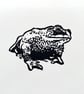 Common Toad - Linocut Print - Image 1