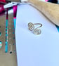 Gold Tone Solid Brass Spiral Rings - Adjustable - Image 5
