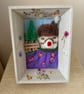 Needle felted picture in frame - Image 2