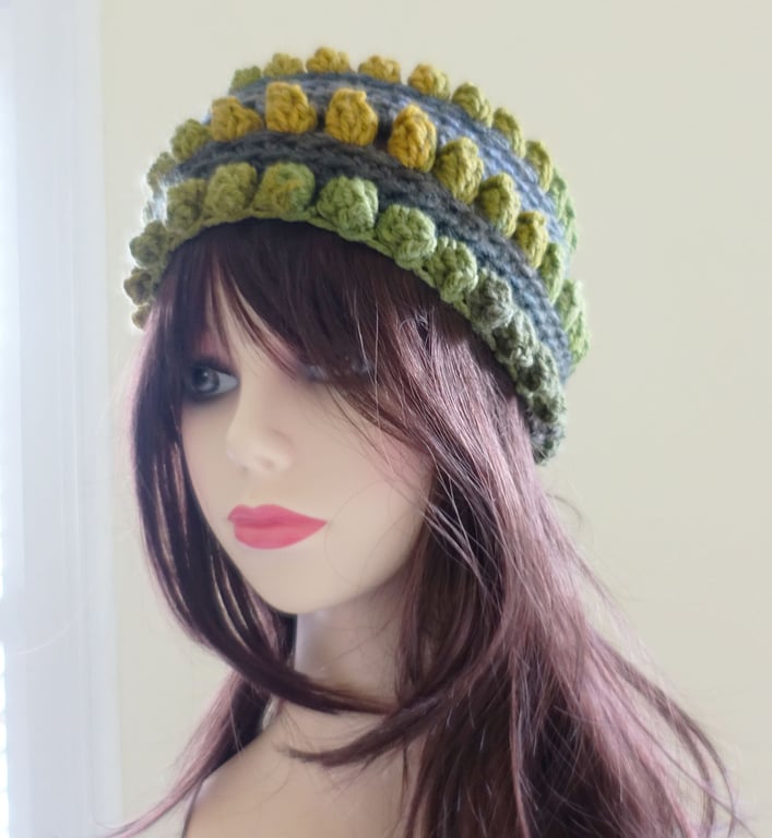 Headband Ear Warmer Crochet Extra  Wide  in Chunky Acrylic Yarn